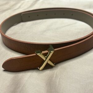 Express belt. Tan. 43” long in total.